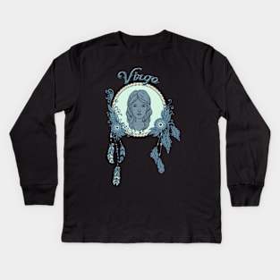 Zodiac sings virgo Kids Long Sleeve T-Shirt